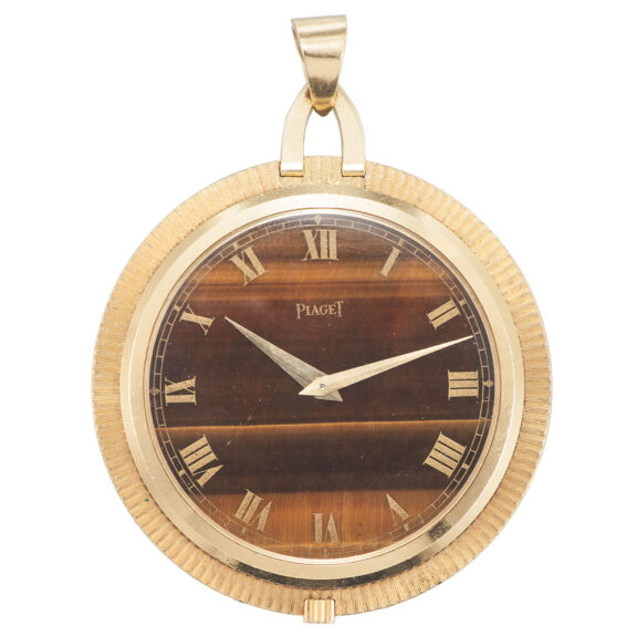 Rare Swiss 18 carat yellow gold pendant watch Circa 1970