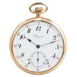 Fine Swiss 18K gold open faced lever pocket watch Circa 1920