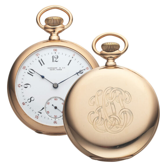 American 18K gold open faced lever pocket watch Circa 1910