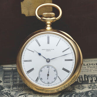 Fine Swiss gold minute repeating lever pocket watch Circa 1902