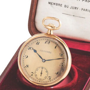 Swiss yellow gold open faced lever pocket watch Circa 1900