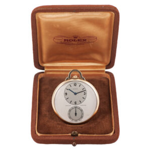 Swiss gold open faced keyless lever dress watch Circa 1960