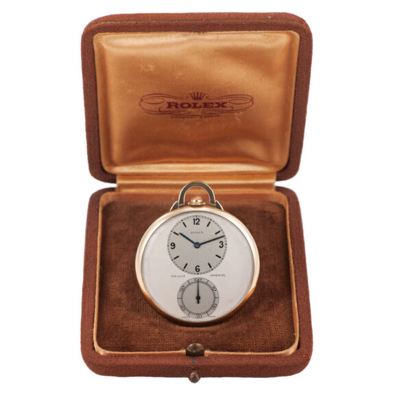 Swiss gold open faced keyless lever dress watch Circa 1960