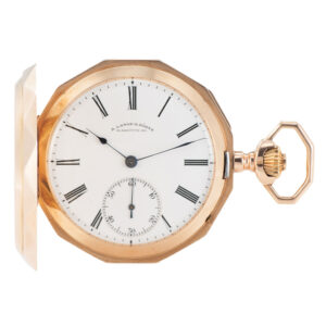 German 14K yellow gold hunting cased pocket watch Circa 1930