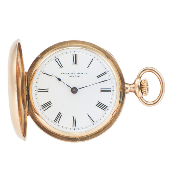 Small Swiss gold hunting cased lady's dress watch Circa 1890