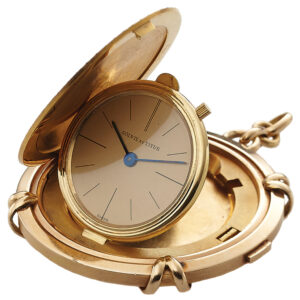 Swiss 18K gold twenty-dollar coin pendant watch Circa 1950