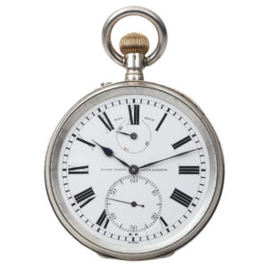 Large Swiss silver deck chronometer with 40h power reserve Circa 1930