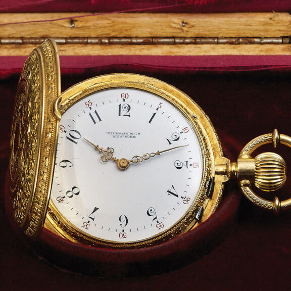 Swiss 18K gold quarter repeating hunting cased pocket watch Circa 1885 Swiss 18K gold quarter repeating hunting cased pocket watch Circa 1885