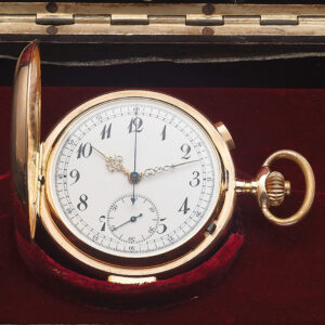 Large Swiss gold quarter repeating pocket watch Circa 1905