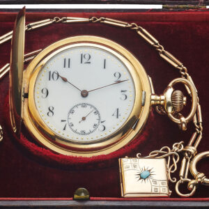 Swiss gold-plated quarter repeating pocket watch Circa 1910