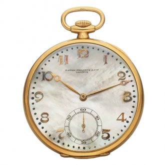 Swiss gold dress watch with mother-of-pearl dial Circa 1926