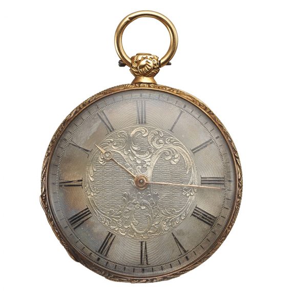Swiss gold dress watch with cylinder escapement Circa 1830 Swiss gold dress watch with cylinder escapement Circa 1830