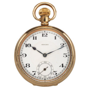 Swiss gold-plated open faced lever by Rolex Circa 1934