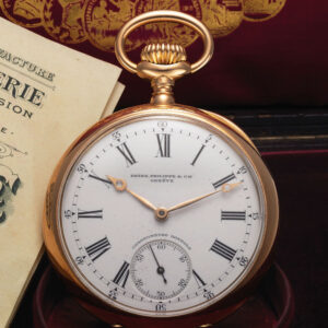Fine Swiss pink gold Chronometro Gondolo pocket watch Circa 1906