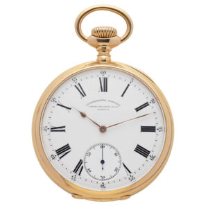 Fine Swiss yellow gold Chronometro Gondolo pocket watch Circa 1906