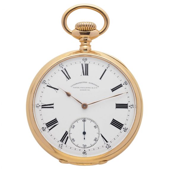 Fine Swiss yellow gold Chronometro Gondolo pocket watch Circa 1906