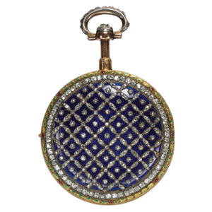 French gold quarter repeating verge in Louis XVI case Circa 1780
