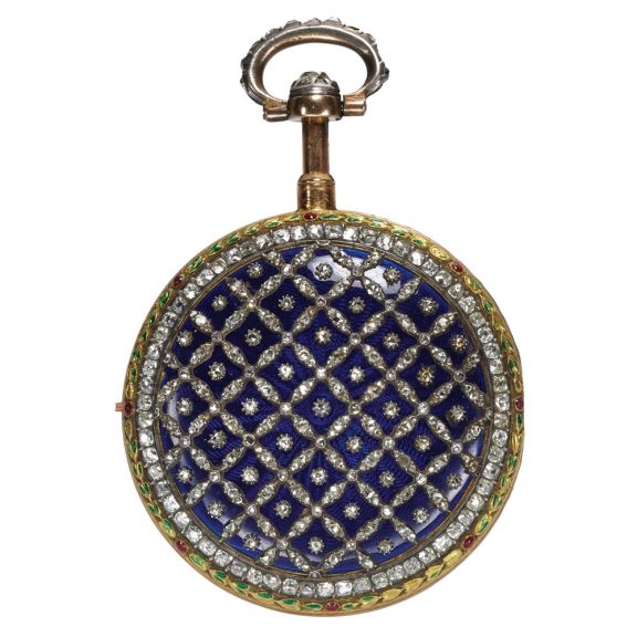 French gold quarter repeating verge in Louis XVI case Circa 1780