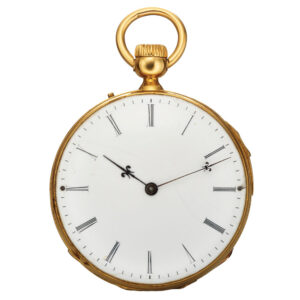 French yellow gold quarter repeating pocket watch Circa 1890