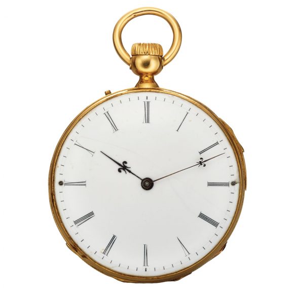 French yellow gold quarter repeating pocket watch Circa 1890