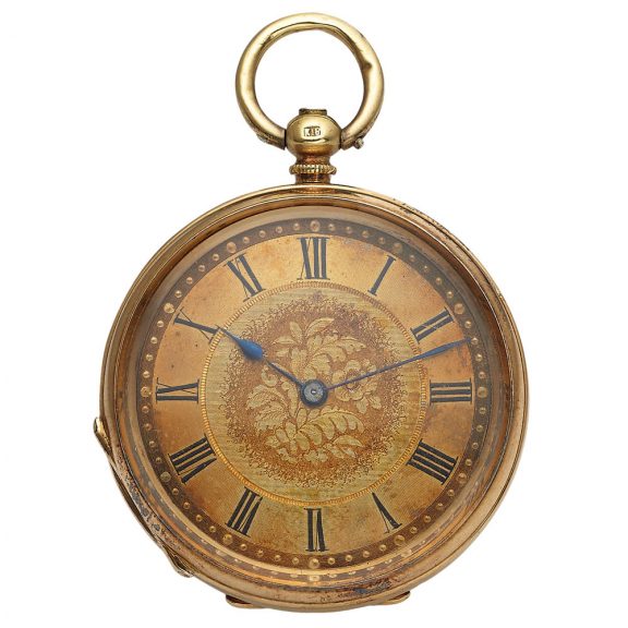 Swiss 18-carat gold key-wound dress/pendant watch Circa 1880
