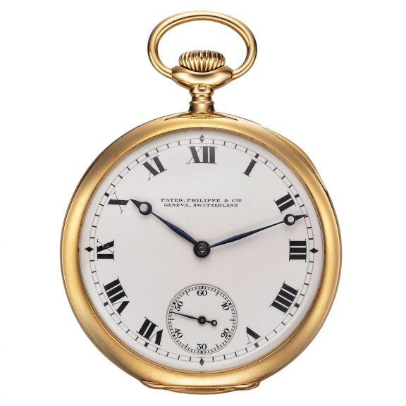 Swiss yellow gold open faced keyless dress watch Circa 1915 Swiss yellow gold open faced keyless dress watch Circa 1915