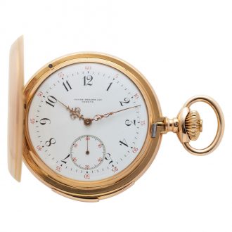Excellent Swiss pink gold minute repeating pocket watch Circa 1895