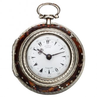 English silver triple-cased watch made for the Islamic market Circa 1780