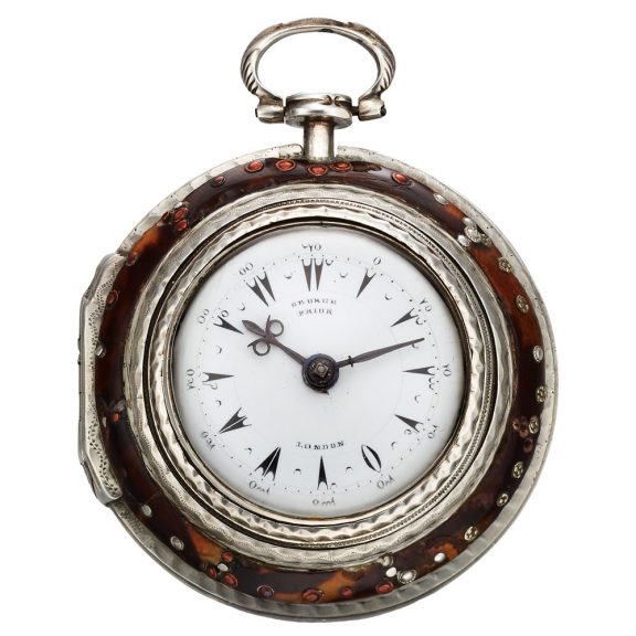 English silver triple-cased watch made for the Islamic market Circa 1780