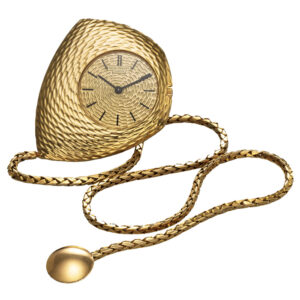 Swiss gold asymmetrical Ricochet pendant watch Circa 1960
