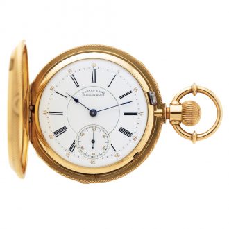 Unusual German gold Precision pocket watch Circa 1918