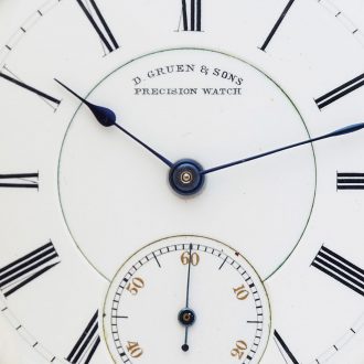 Unusual German gold Precision pocket watch Circa 1918