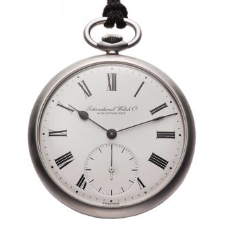 Swiss stainless steel keyless pocket watch Circa 1980
