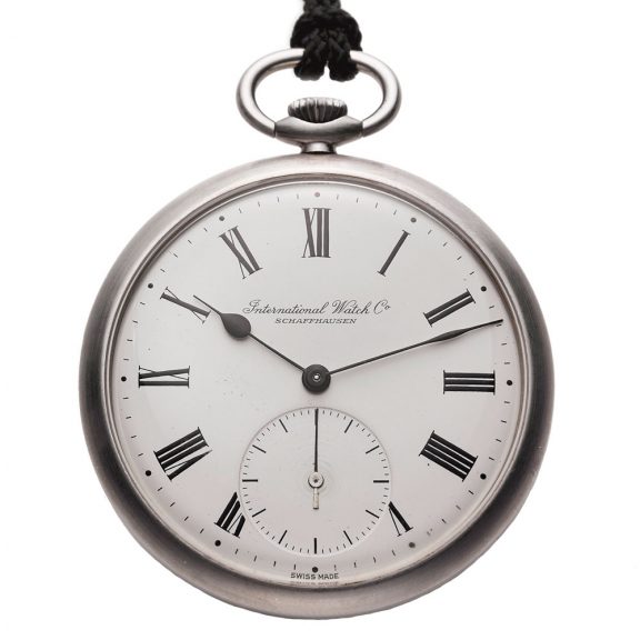 Swiss stainless steel keyless pocket watch Circa 1980