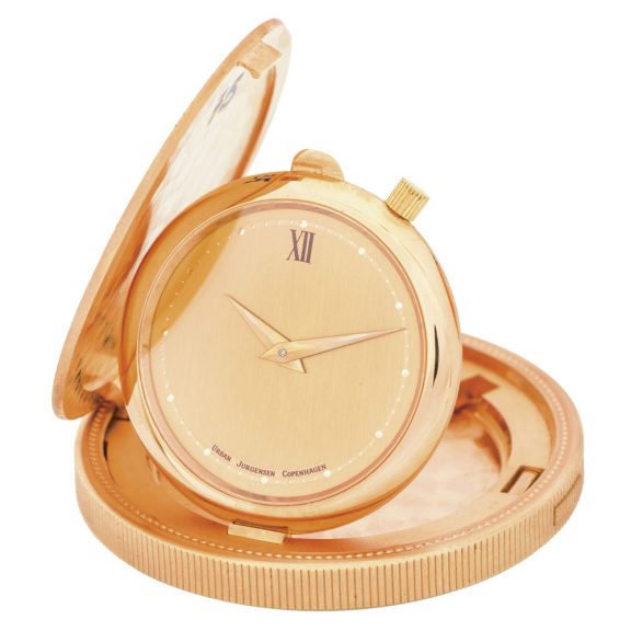Danish gold watch set in U.S. 20 dollar coin dated 1875 Circa 1975