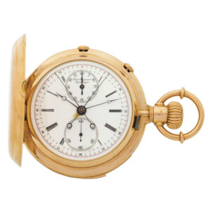 Danish yellow gold split-second chronograph Circa 1894