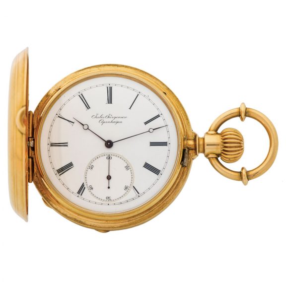 Danish gold pocket watch with Jûrgensen's patent Circa 1880