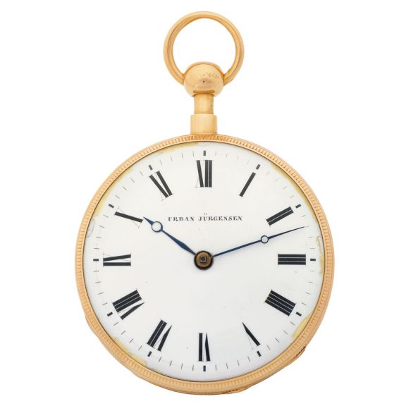 Rare Danish gold quarter repeating pocket watch Circa 1800
