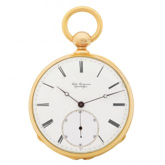 Danish gold chronometer with detent escapement Circa 1870