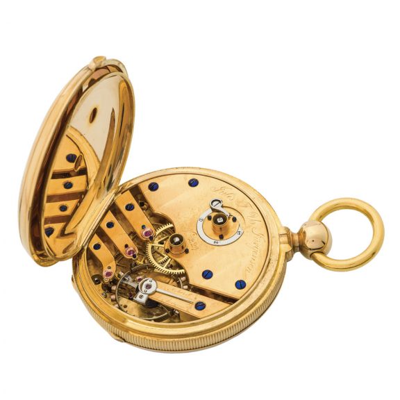 Danish gold chronometer with detent escapement Circa 1870 Danish gold chronometer with detent escapement Circa 1870
