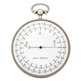 Interesting Danish silver Réaumur pocket thermometer Circa 1815