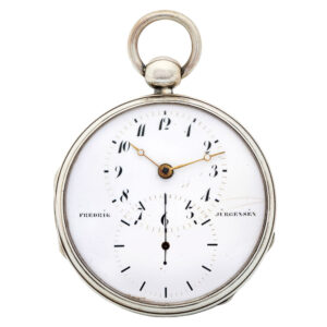Danish silver open faced observatory pocket watch Circa 1820