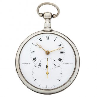 Danish silver key-wind observatory pocket watch Circa 1820