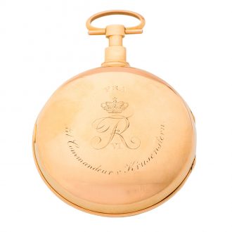 Highly important Danish gold chronometer pocket watch Circa 1812