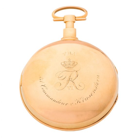 Highly important Danish gold chronometer pocket watch Circa 1812