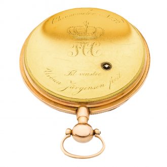 Important Danish gold chronometer with lever escapement Circa 1820