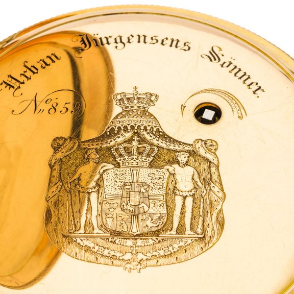 Important Danish gold quarter repeating pocket watch Circa 1855 Important Danish gold quarter repeating pocket watch Circa 1855