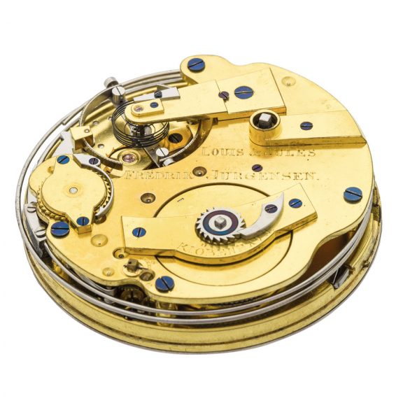 Important Danish gold quarter repeating pocket watch Circa 1855 Important Danish gold quarter repeating pocket watch Circa 1855