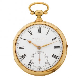 English gold quarter repeating pocket chronometer Circa 1819
