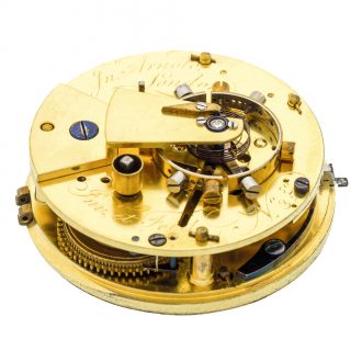 English silver spring detent chronometer pocket watch Circa 1800